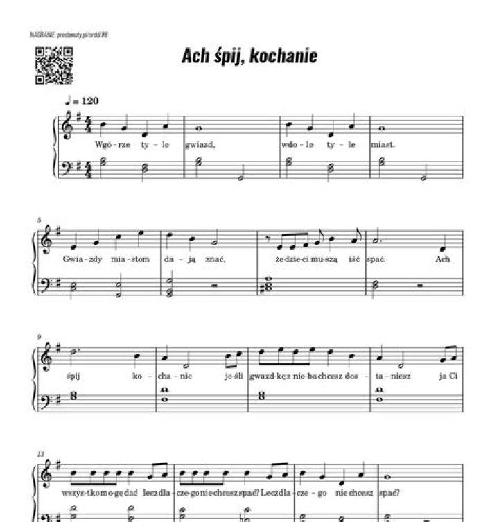 Lyrics & Translations of Ach, Śpij Kochanie by Cypis & Mokra Jolanta