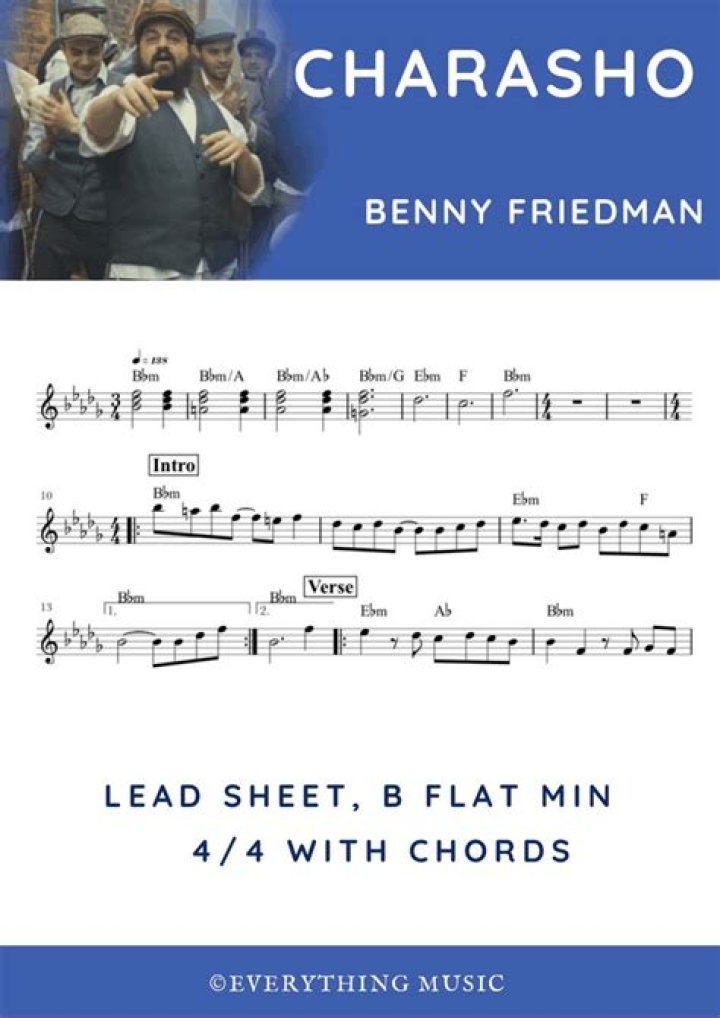 Lyrics & Translations of Charasho by Benny Friedman