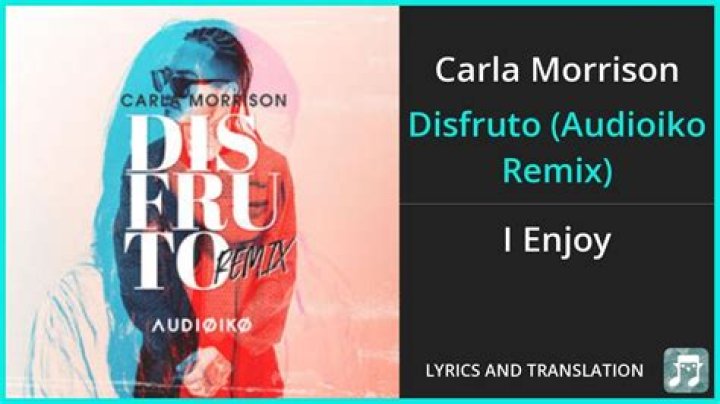 Lyrics & Translations of Disfruto by Carla Morrison