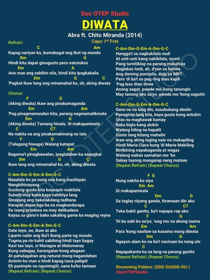 Lyrics & Translations of Diwata by Abra