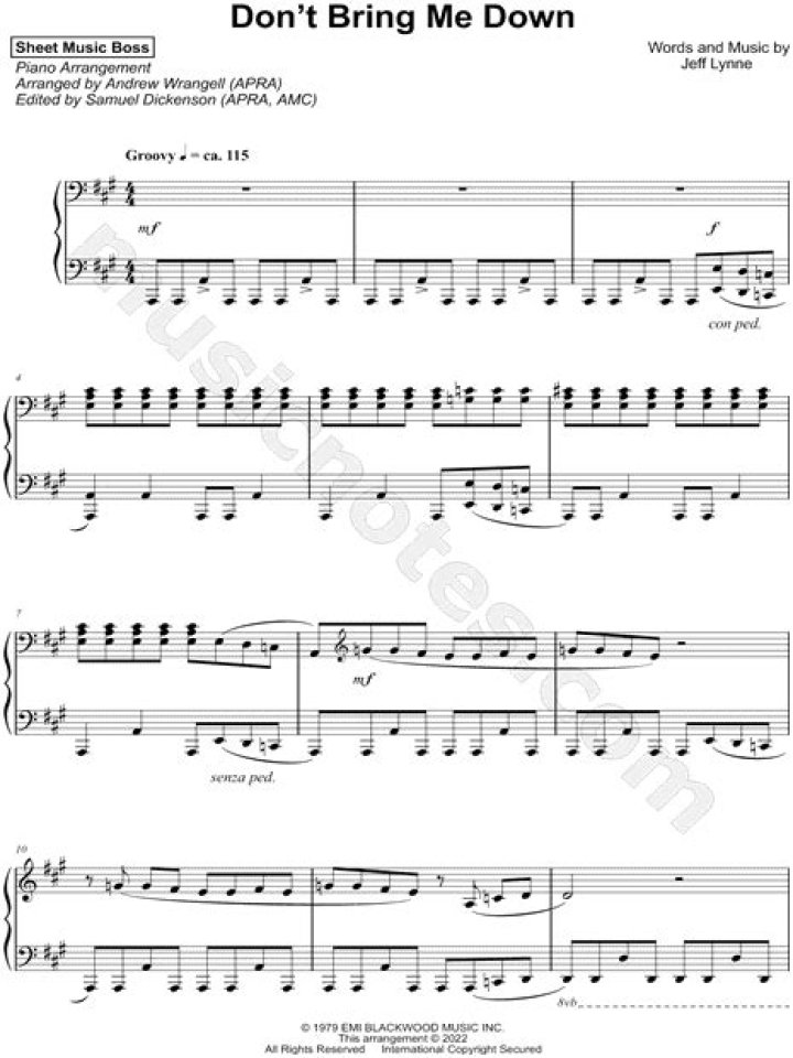 Lyrics & Translations of Don't Bring Me Down by Two Feet