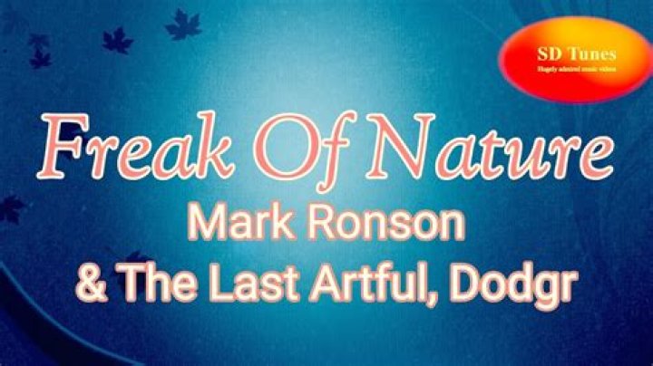 Lyrics & Translations of Freak Of Nature by Mark Ronson