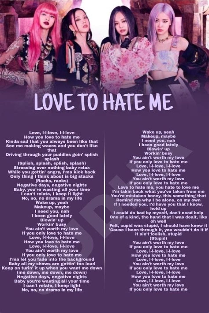 Lyrics & Translations of Hate Love by Ann Marie