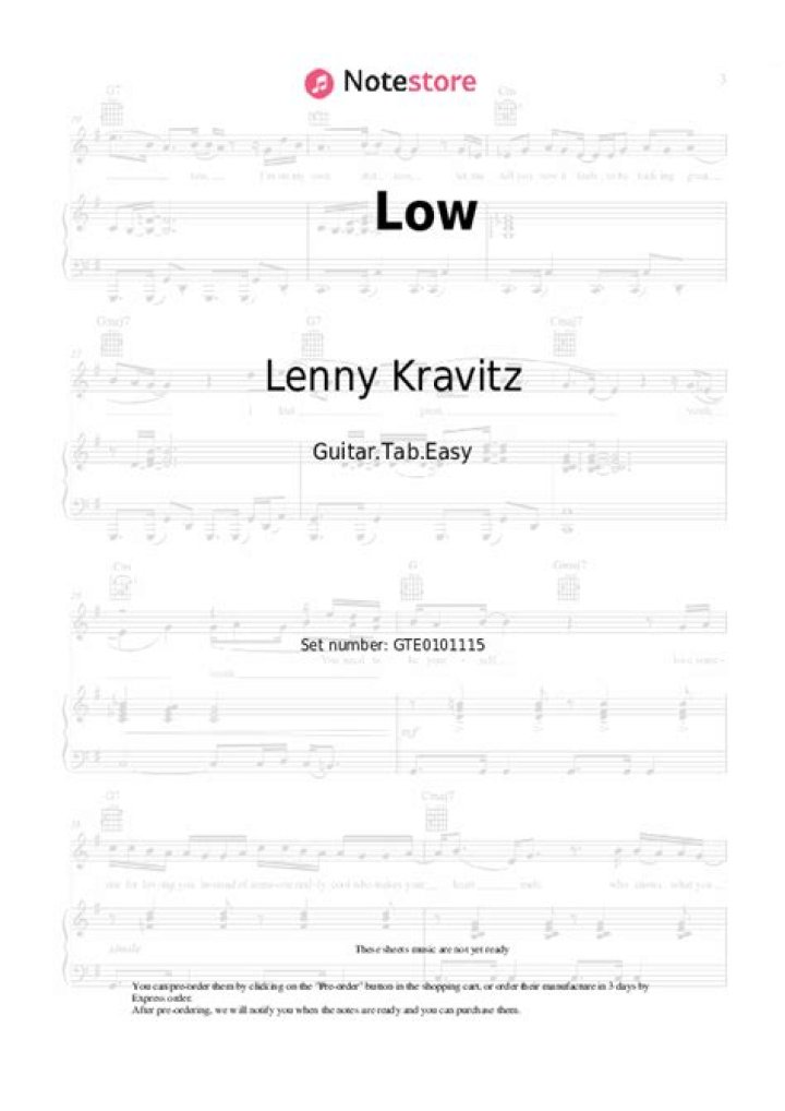 Lyrics & Translations of Low by Lenny Kravitz