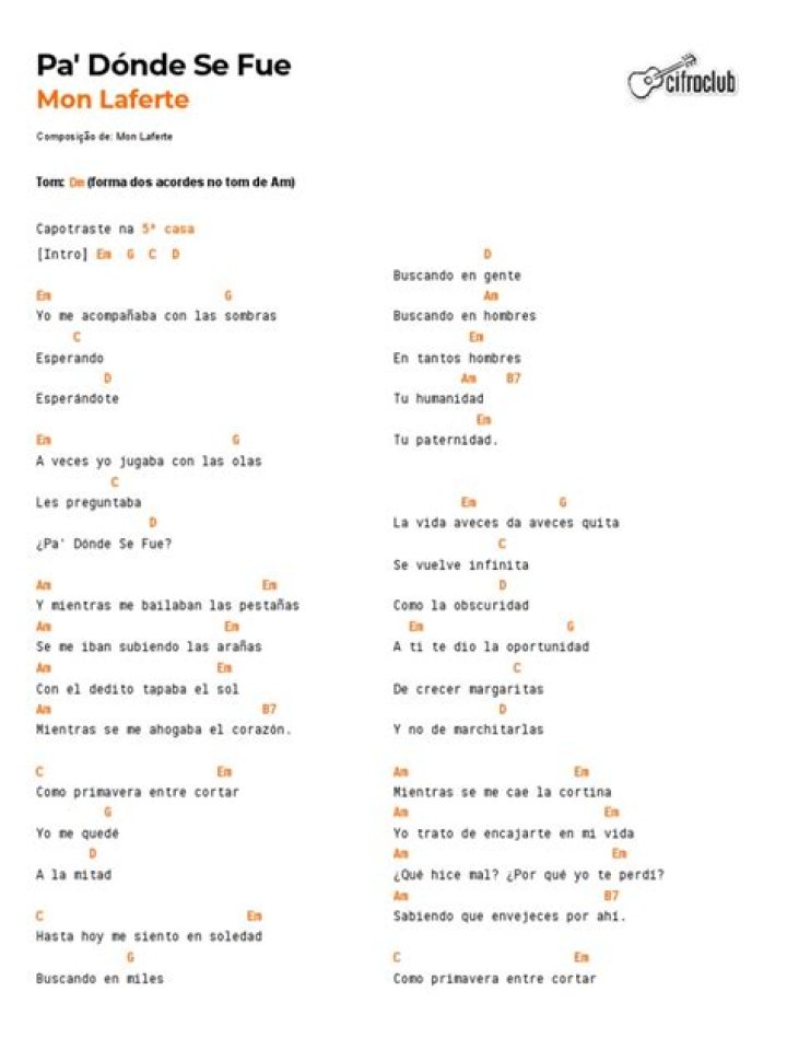 Lyrics & Translations of Pa’ Dónde Se Fue by Mon Laferte