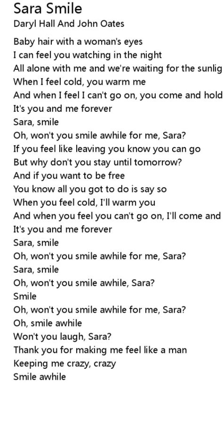 Lyrics & Translations of Sara Smile by Allen Stone