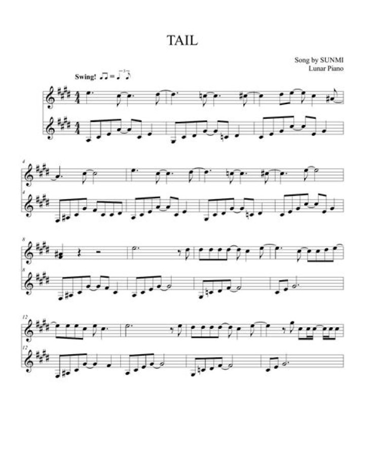 Lyrics & Translations of Tail by Sunmi