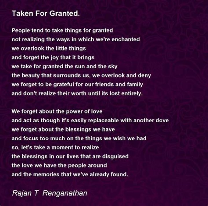 Lyrics & Translations of Taken For Granted by J.i.