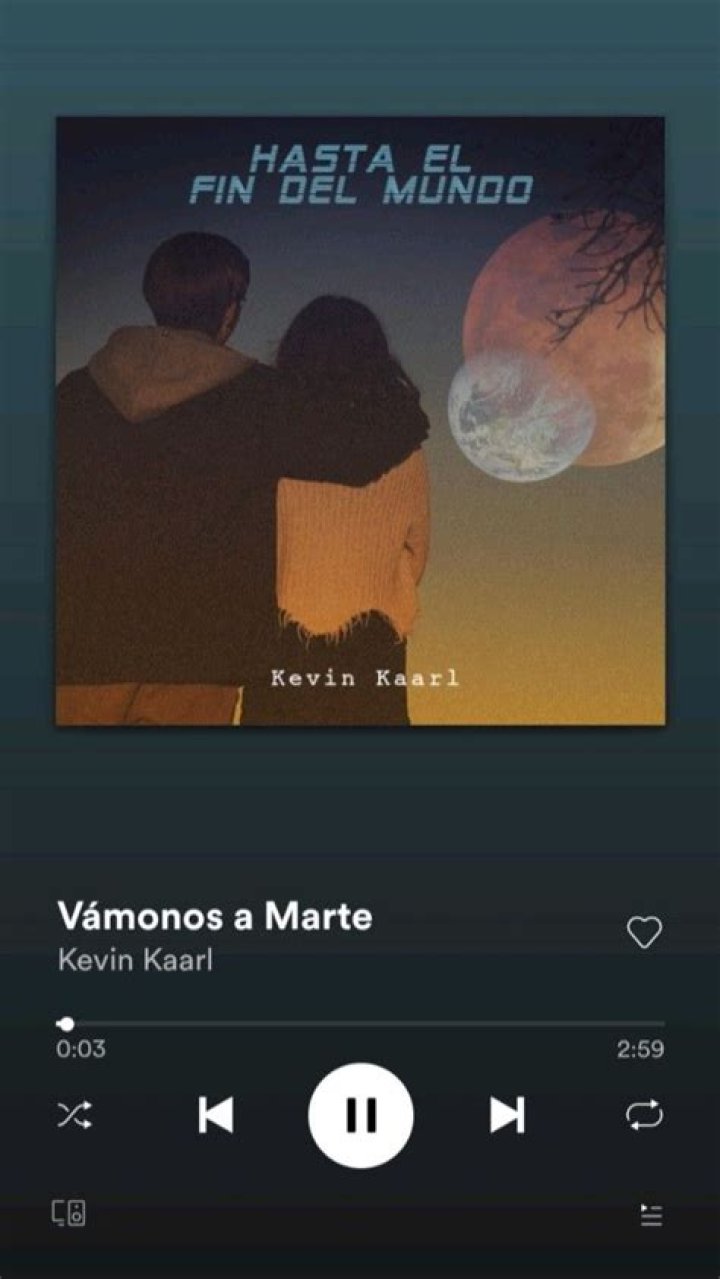 Lyrics & Translations of Vámonos A Marte by Kevin Kaarl