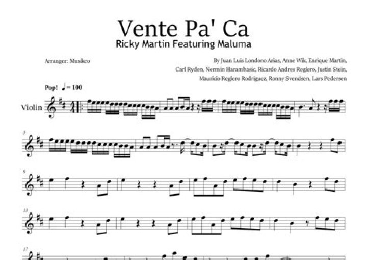 Lyrics & Translations of Vente Pa' Ca (Eliot 'el Mago D'oz' Urban Remix) by Maluma & Ricky Martin