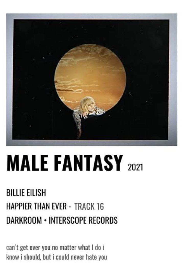 Male Fantasy by Billie Eilish from USA