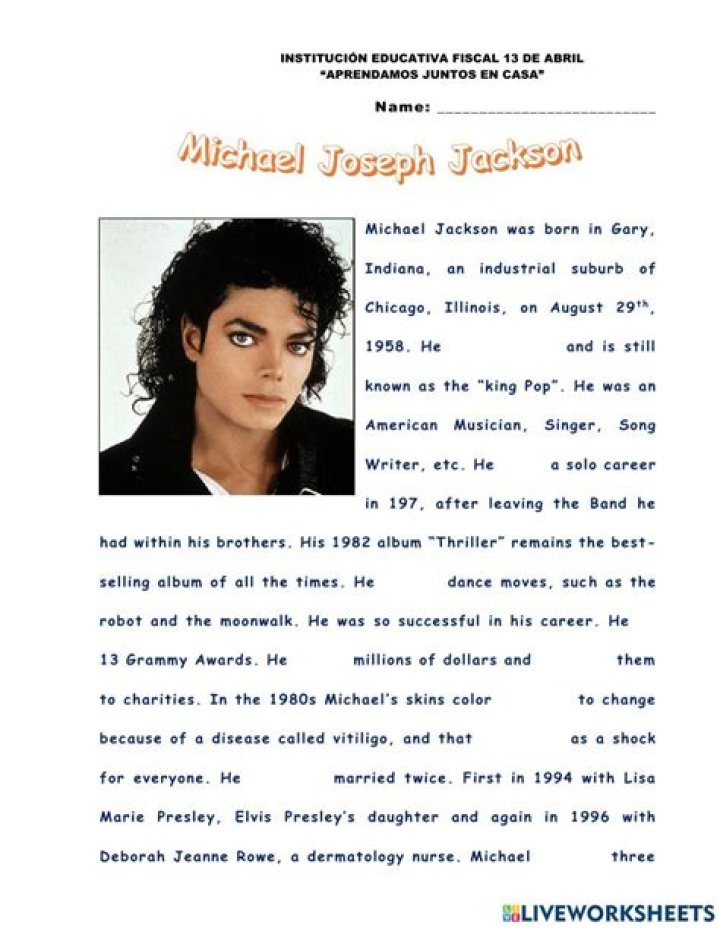 Michael Jackson's Biography And Facts'