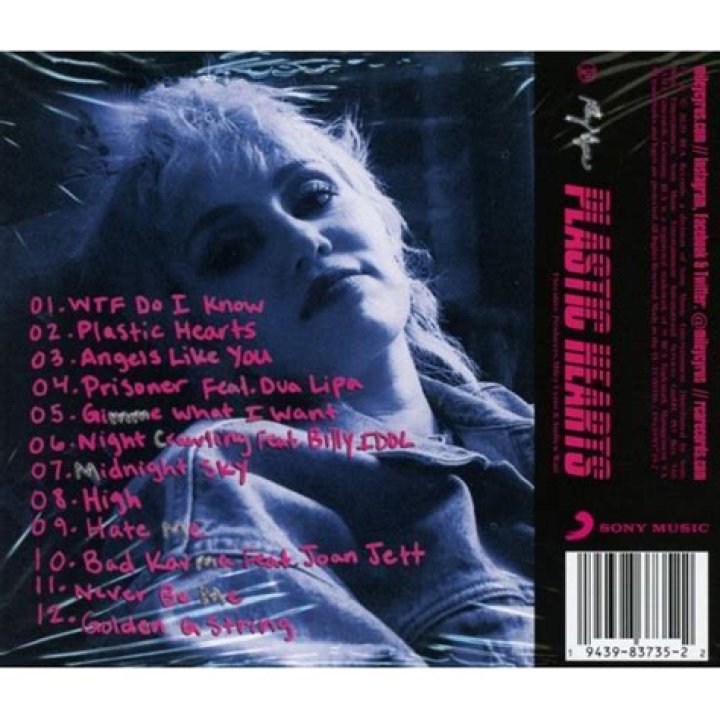 Plastic Hearts by Miley Cyrus from USA