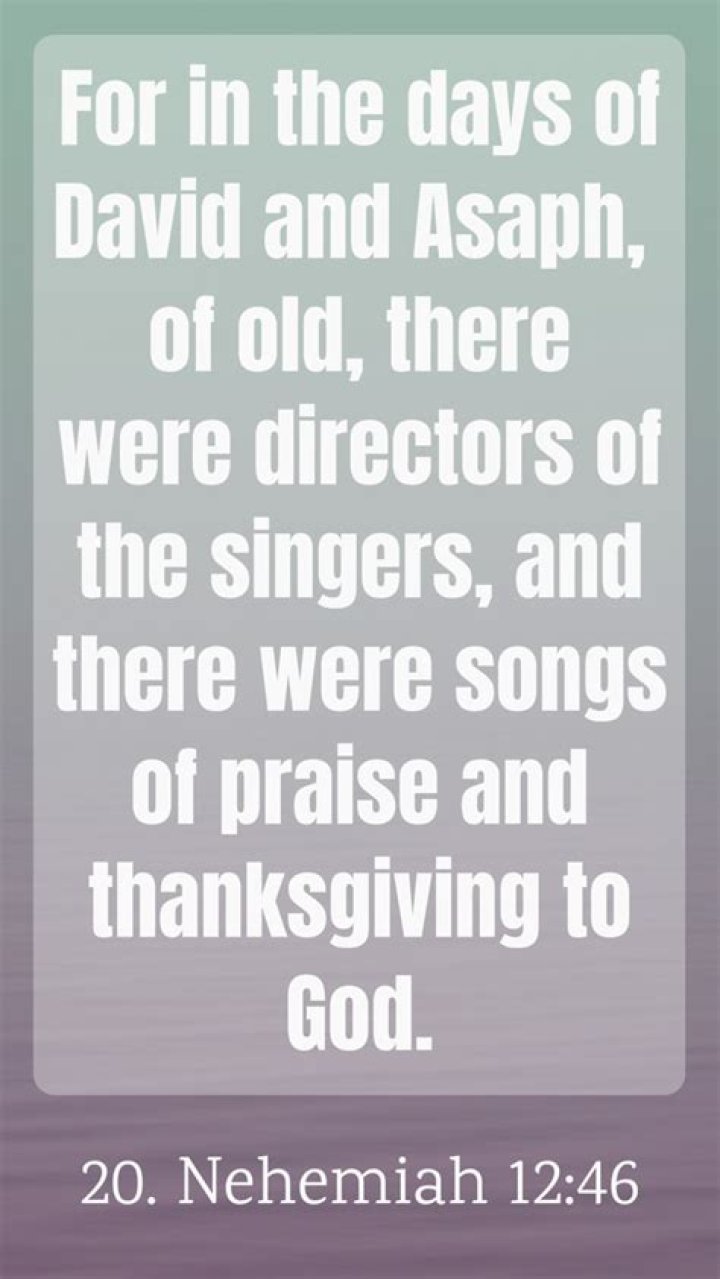 Songs Of Praise And Thanksgiving To God