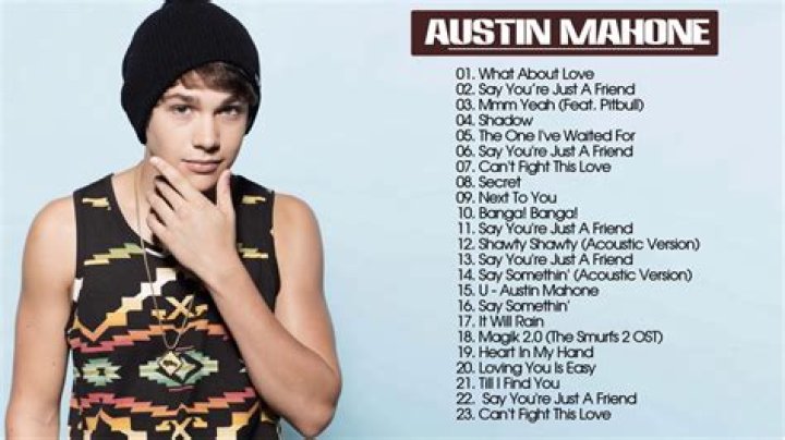 Songs released by Austin Mahone from USA