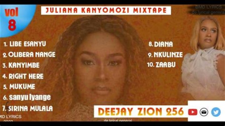 Songs released by Juliana Kanyomozi from Uganda