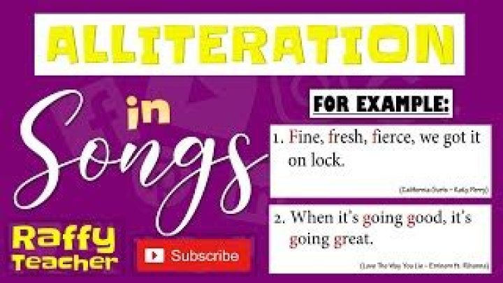 Songs With Alliteration | Popnable