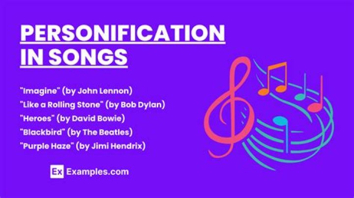 Songs With Personification | Popnable