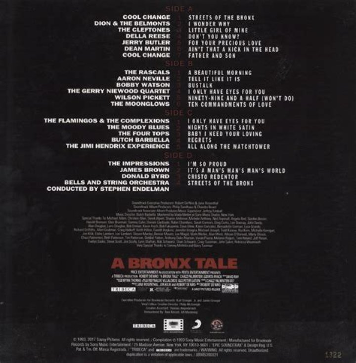 Soundtrack From A Bronx Tale