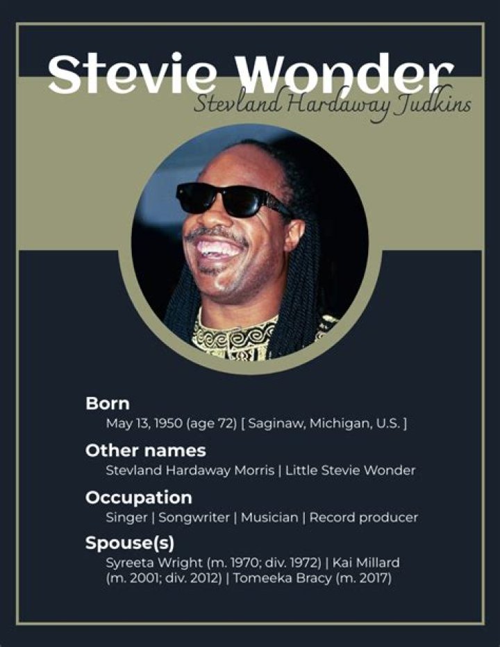 Stevie Wonder's Biography And Facts'