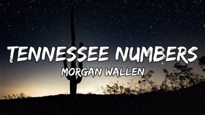 Tennessee Numbers by Morgan Wallen from USA