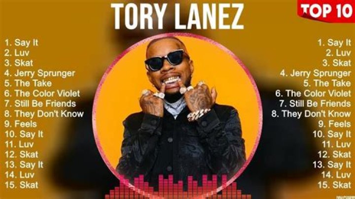 Tory Lanez's Most Popular Songs Chart